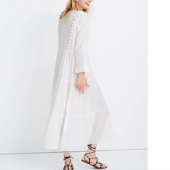 MADEWELL Tassel Cover-Up Caftan Dress - Picture 4 of 13